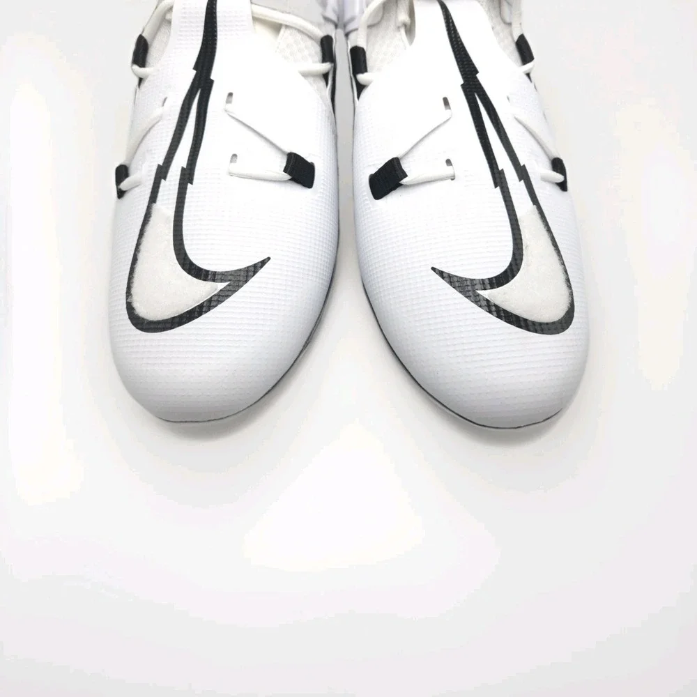 Nike Alpha Menace Pro 3‎ Low WIDE Cleats White/Black FJ6843-100 Men's Size 13W